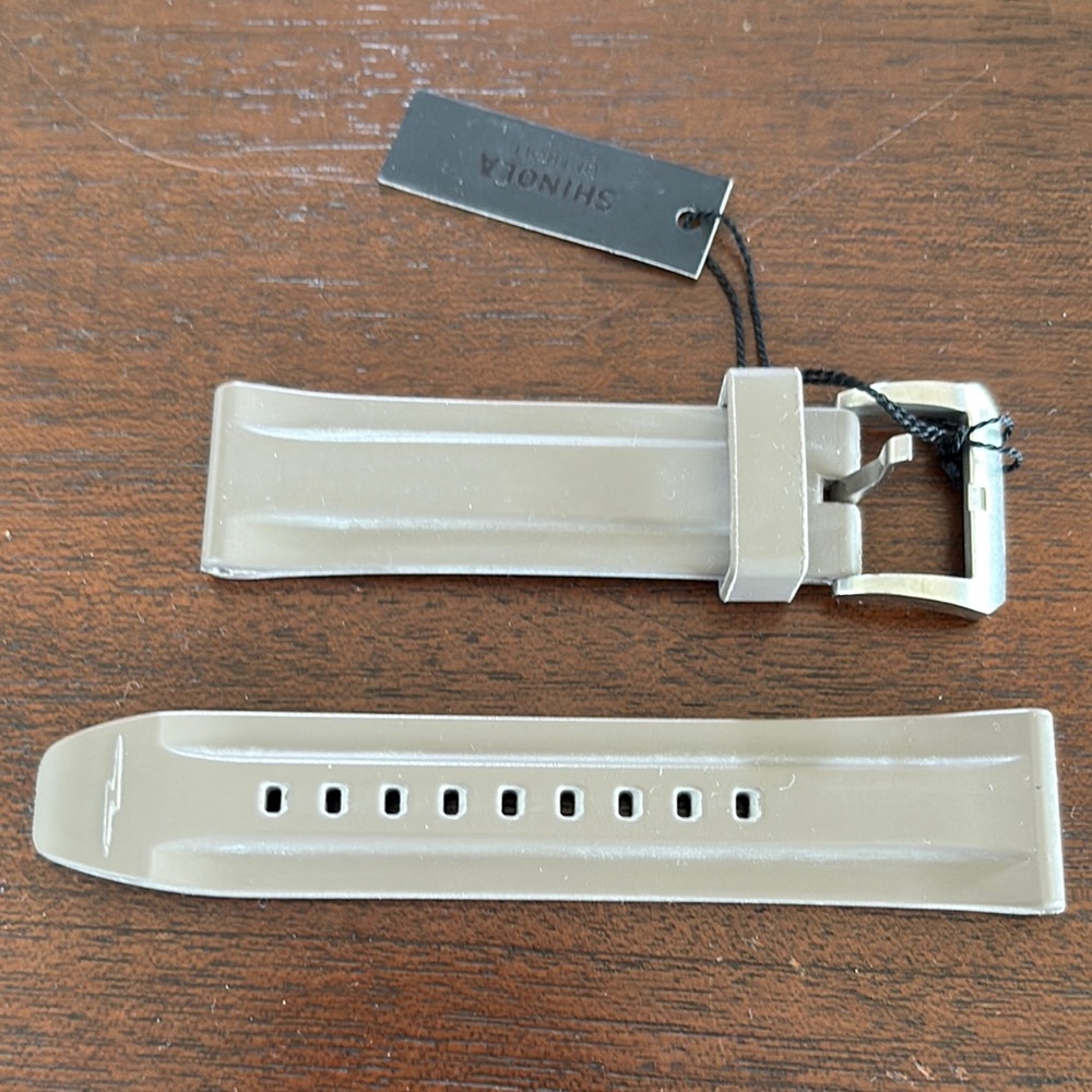 Shinola Gray Rubber Watch Strap NWT